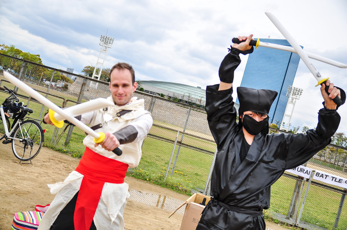 We have done our first step of global expansion by holding the Samurai Battle Game in Osaka!