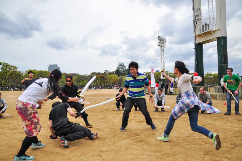 Barrage around the one person